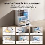 MOVA P50 Pro Ultra Robot Vacuum and Mop - 19000Pa Suction with 167°F Hot Water Mop Self-Washing & Auto-Empty Dock - RLM83HE - Image 5