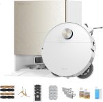 Dreame X60 Max Ultra Complete Robot Vacuum and Mop - 35,000Pa Suction with 3.13" Ultra-Thin Design & 10-in-1 Dock - RLX87DE (White)