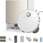 Dreame X60 Max Ultra Complete Robot Vacuum and Mop - 35,000Pa Suction with 3.13" Ultra-Thin Design & 10-in-1 Dock - RLX87DE (White)