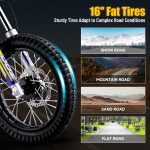 KOOZ HP112E PRO Electric Dirt Bike - 1000W Motor with 36V Battery & 20 MPH for Kids - HP112E PRO - Image 5
