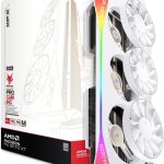 XFX Mercury AMD Radeon RX 9070 XT OC Magnetic Air White Edition Graphics Card - 16GB GDDR6 with RGB & 3100 MHz Boost - RX-97TMARGW9