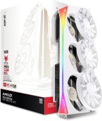XFX Mercury AMD Radeon RX 9070 XT OC Magnetic Air White Edition Graphics Card - 16GB GDDR6 with RGB & 3100 MHz Boost - RX-97TMARGW9