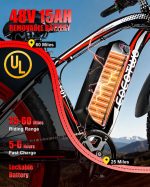 EOEOTWO E01 Electric Bike - 1500W Peak Motor with 48V 15Ah Battery & 60 Mile Range - E01 - Image 3