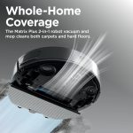 Shark Matrix Plus 2-in-1 Robot Vacuum & Mop - Sonic Mopping with HEPA 60-Day Self-Empty Base & CleanEdge - AV2613WA - Image 2