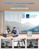 ECOVACS WINBOT W2 PRO OMNI Window Cleaning Robot - 6-in-1 Station with Triple Nozzle Sprayer & 12-Level Protection - W2MP - Image 2