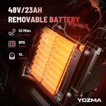 Yozma IN10 Electric Dirt Bike - 2600W Peak Motor with 48V 23Ah Battery & 40 MPH Top Speed - IN10 - Image 5