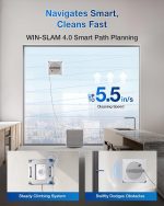 ECOVACS WINBOT W2S OMNI Window Cleaning Robot - 8000Pa Suction with TruEdge Scrubbing & 6-in-1 Station - WINBOT W2S OMNI - Image 6