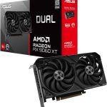 ASUS Dual Radeon RX 9060 XT 16GB GDDR6 Gaming Graphics Card - 16GB GDDR6 with Axial-Tech Fans & Dual BIOS - DUAL-RX9060XT-16G