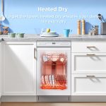 Midea 18 Inch Built-in Dishwasher - 8 Place Settings with Stainless Steel Tub, Heated Dry & 6 Wash Programs - MDF18A1AWW - Image 7