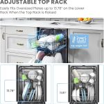 COMFEE' 18 Inch Built-in Dishwasher - 8 Place Settings with Stainless Steel Tub, Heated Dry & Energy Star Certified - CDF18A2BST - Image 5