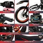 ONK Electric Dirt Bike - 4500W Peak Motor with 60V 28.8Ah Battery & Full Suspension - 1.7V - Image 4