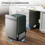 COMFEE' 18 Inch Built-in Dishwasher - 8 Place Settings with Stainless Steel Tub, Heated Dry & Energy Star Certified - CDF18A2BST - Image 3