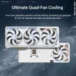 ASUS ROG Astral GeForce RTX 5080 White OC Edition Graphics Card - 16GB GDDR7 with Quad-Fan Cooling & Patented Vapor Chamber - ROG-ASTRAL-RTX5080-O16G-WHITE - Image 2