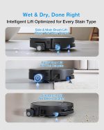 ECOVACS DEEBOT T80S OMNI Robot Vacuum and Mop - 24,800Pa Suction with OZMO Roller 2.0 & Triple Lift System - T80S Omni - Image 5