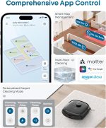 eufy E25 Robot Vacuum and Mop Combo - 20,000 Pa with HydroJet Roller Mop & All-in-One Station - T2353112 - Image 7