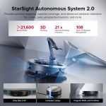 roborock Saros Z70 Robot Vacuum and Mop - 22,000Pa Suction with OmniGrip Mechanical Arm & StarSight Navigation - Saros Z70 (Silver) - Image 4