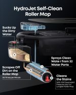 eufy E25 Robot Vacuum and Mop Combo - 20,000 Pa with HydroJet Roller Mop & All-in-One Station - T2353112 - Image 3