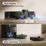 MOVA P50 Pro Ultra Robot Vacuum and Mop - 19,000Pa Suction with 167°F Hot Water Mop Washing & Auto Empty/Refill - RLP53HE (Black) - Image 3