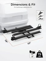 Young Electric Hitch Mount Trike Rack - 200 lb Capacity with 3 Ramps & 2" Receiver - 10104209 - Image 8