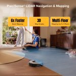 roborock Qrevo S5V Robot Vacuum and Mop - 12,000Pa HyperForce Suction with FlexiArm Edge Mopping & Auto Mop Washing - RRW0PEP - Image 8