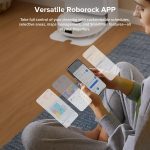 roborock QV 35A Robot Vacuum and Mop Combo - 8000Pa Suction with All-in-One Dock & Anti-Tangle Brushes - White - Image 9