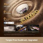 Dreame X60 Max Ultra Complete Robot Vacuum and Mop - 35,000Pa Suction with 3.13" Ultra-Thin Design & 10-in-1 Dock - RLX87DE (White) - Image 5