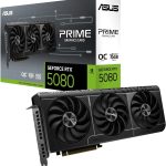 ASUS Prime GeForce RTX 5080 EVO OC Edition Graphics Card - 16GB GDDR7 with SFF-Ready Design & Axial-Tech Fans - PRIME-RTX5080-O16G-EVO