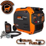 WEN DF680iX Dual Fuel Inverter Generator - 6800W Peak with CO Watchdog & Electric Start - DF680iX - Image 2