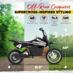 Razor MX650 Dirt Rocket Electric Motocross Bike - 650W Motor with 36V Battery & 17 MPH - MX650 - Image 3