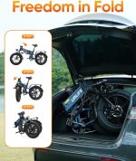 URLIFE T5 Folding Electric Bike - 1500W Peak Motor with 48V 13Ah Battery & 60-80 Mile Range - T5 - Image 5