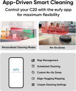 eufy Omni C20 Robot Vacuum and Mop Combo - 7,000 Pa Suction with All-in-One Station & Pro-Detangle Comb - T2280 - Image 7