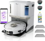 Shark PowerDetect 2-in-1 Robot Vacuum & Mop - Self-Emptying & Self-Cleaning Base with Sonic Mopping - AV2800ZE (White)