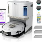 Shark PowerDetect 2-in-1 Robot Vacuum & Mop - Self-Emptying & Self-Cleaning Base with Sonic Mopping - AV2800ZE (White)
