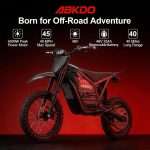 ABKDO EDB002 Electric Dirt Bike - 4000W Peak Motor with 48V 23Ah Battery & 45 MPH - EDB002 - Image 4