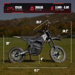 Yozma IN10 Electric Dirt Bike - 2600W Peak Motor with 48V 23.4Ah Battery & 40 MPH - IN10 - Image 7