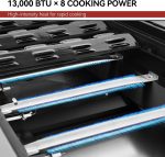 Royal Gourmet 8-Burner Propane Gas Grill - 104,000 BTU with Dual Cooking Systems & 969 Sq In Cooking Area - GB8001B - Image 9