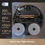 Dreame X50 Ultra Robot Vacuum and Mop - 20,000Pa Vormax Suction with 2.36in ProLeap System & VersaLift Navigation - RLX85CE (Black) - Image 5