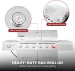 Royal Gourmet GA6402S 6-Burner Propane Gas Grill - 74,000 BTU with Side Burner & 835 Sq In Cooking Area - GA6402S - Image 5
