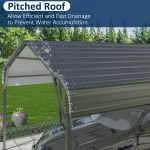 AirWire 20x40 FT Heavy Duty Metal Carport Shelter - Reinforced Steel Garage for Truck, Boat, Tractor & Outdoor Events - Image 6