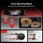 roborock Saros 20 Robot Vacuum and Mop - 36,000Pa HyperForce with AdaptiLift Chassis 3.0 & RockDock - Saros 20 - Image 7