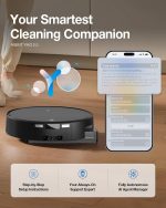 ECOVACS DEEBOT X11S OmniCyclone Robot Vacuum and Mop - 30,000Pa Suction with Bagless OMNICYCLONE Station & OZMO Roller Mop - DEX95 (Black) - Image 9