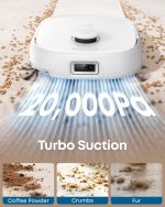 eufy E25 Robot Vacuum and Mop Combo - 20,000 Pa with HydroJet Roller Mop & All-in-One Station - T2353 - Image 4