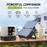 BROWEY S1600 Portable Power Station with Built-in Solar Panel - 1024Wh LiFePO4 with 1600W Output & 3200W Peak - DS-S1600 - Image 3