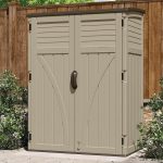 Suncast 54 cu. ft. Resin Outdoor Storage Shed - Lockable Vertical Cabinet for Garden Tools, Patio Equipment & Outdoor Gear - Image 2